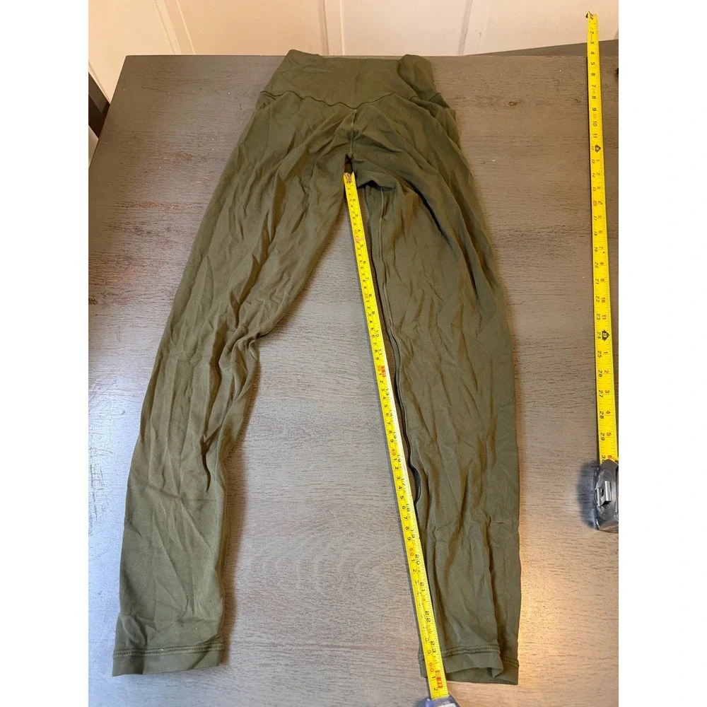 OFFLINE by Aerie Real Me Crossover 7/8 Leggings Olive Green High Rise Medium